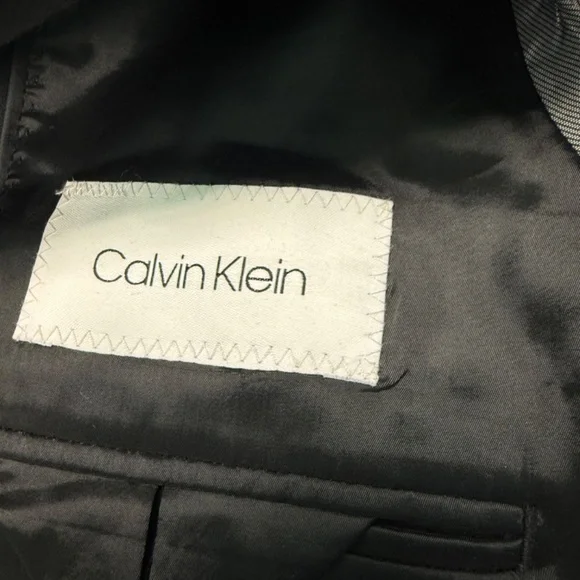 Calvin Klein mens suit jacket size 40L in black - Picture 7 of 8